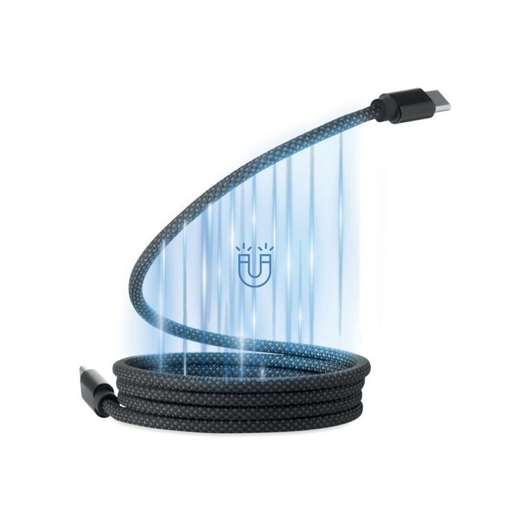 Cablu magnetic împletit din RPET Braid