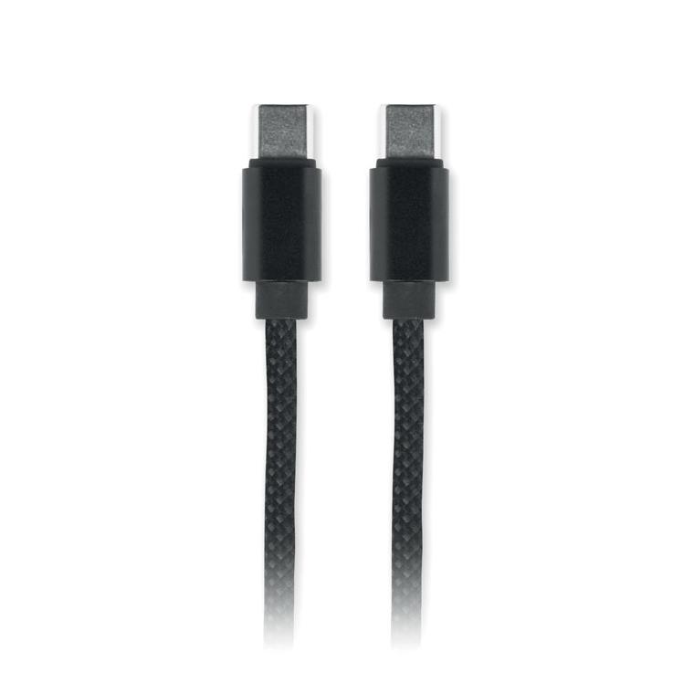 Cablu magnetic împletit din RPET Braid Negru