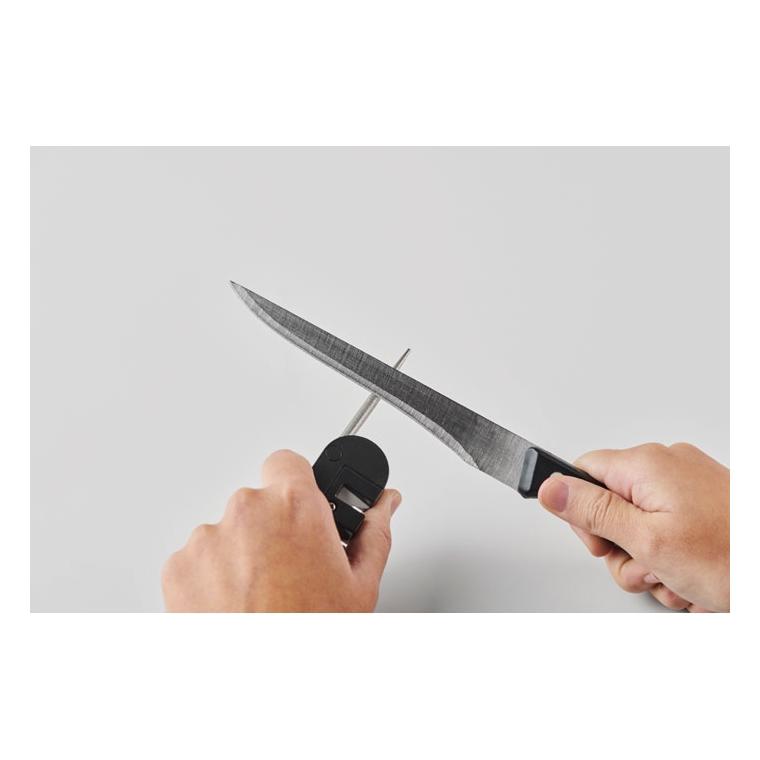 Ascuțitor de cuțite de buzunar Keensharp Negru