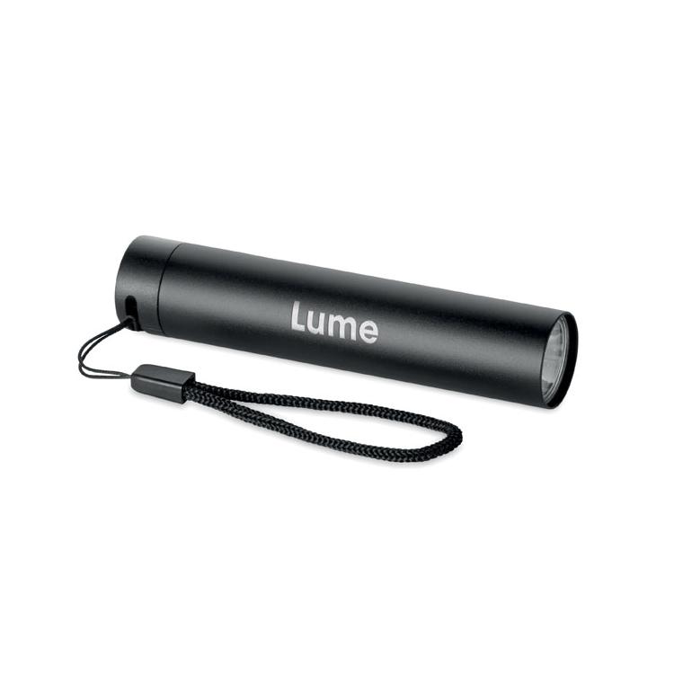 Lanternă din aluminiu Lume Negru