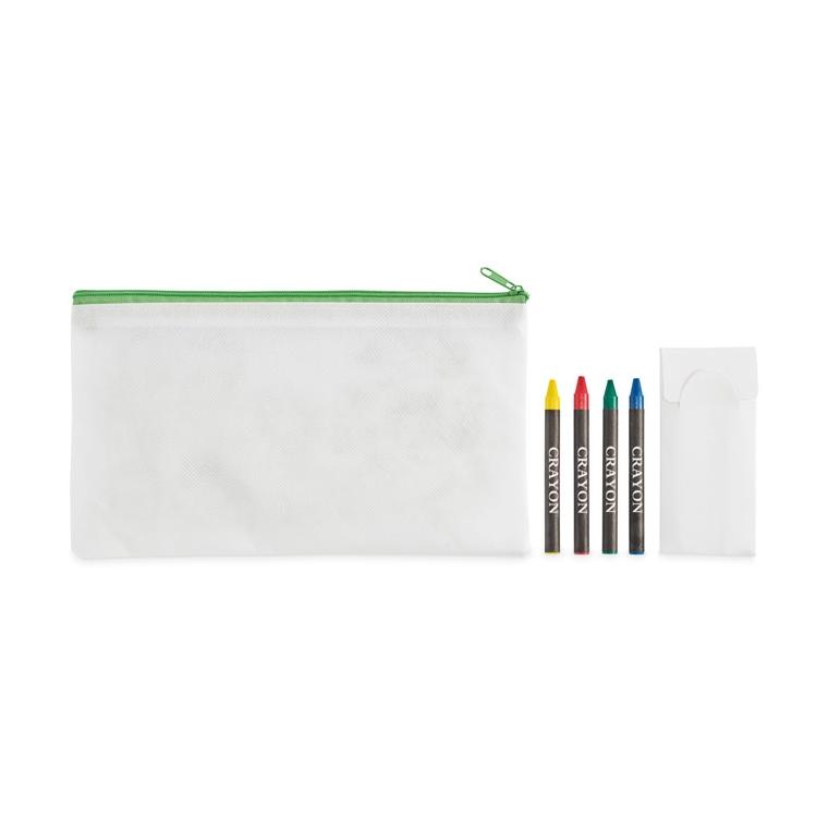 Penar cu 4 creioane colorate Cray Lime
