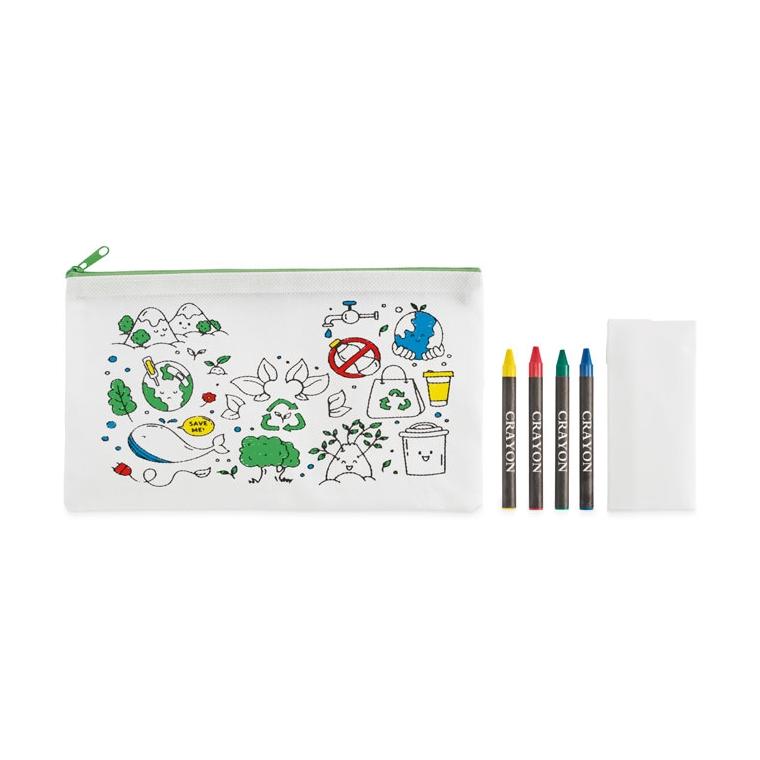 Penar cu 4 creioane colorate Cray Lime