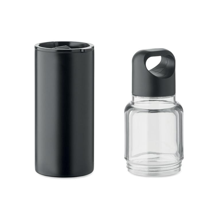 Sticlă 2 în 1 Dualuse, 610 ml Negru