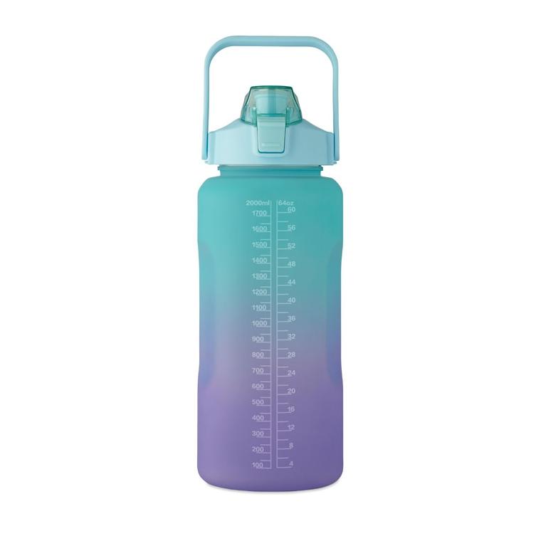 Sticlă de apă din RPET Activate Max, 2000 ml Turquoise
