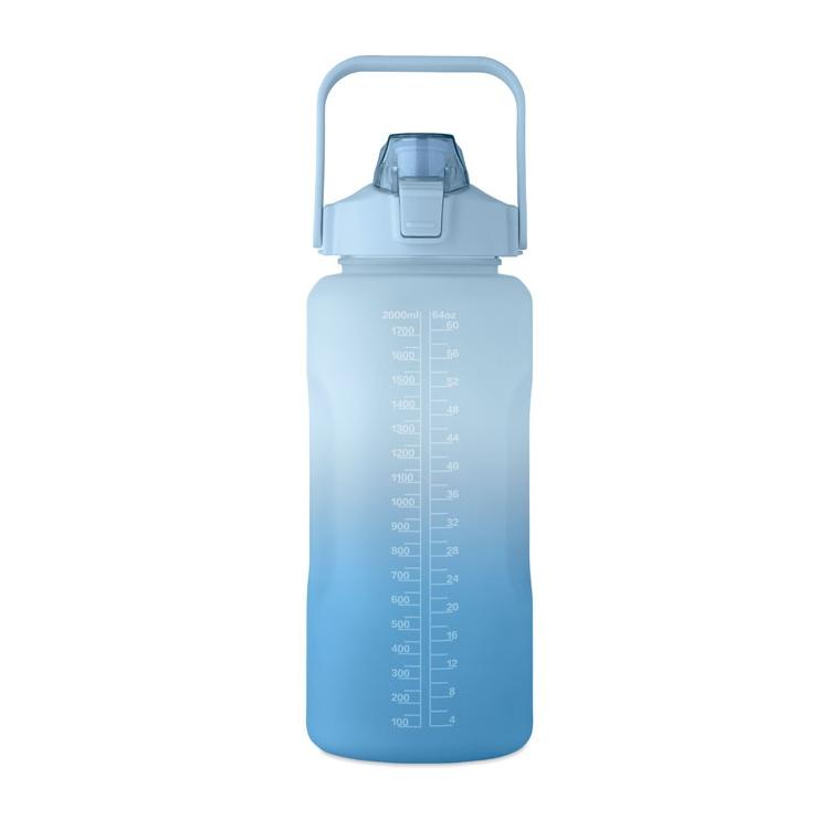 Sticlă de apă din RPET Activate Max, 2000 ml Albastru regal