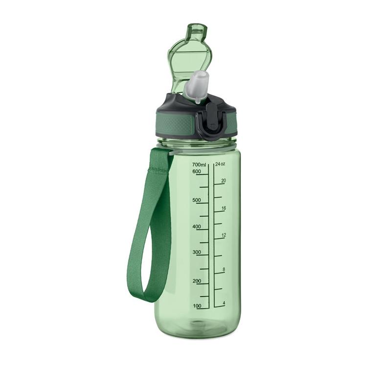 Sticlă sport Enkel, 700 ml Verde transparent