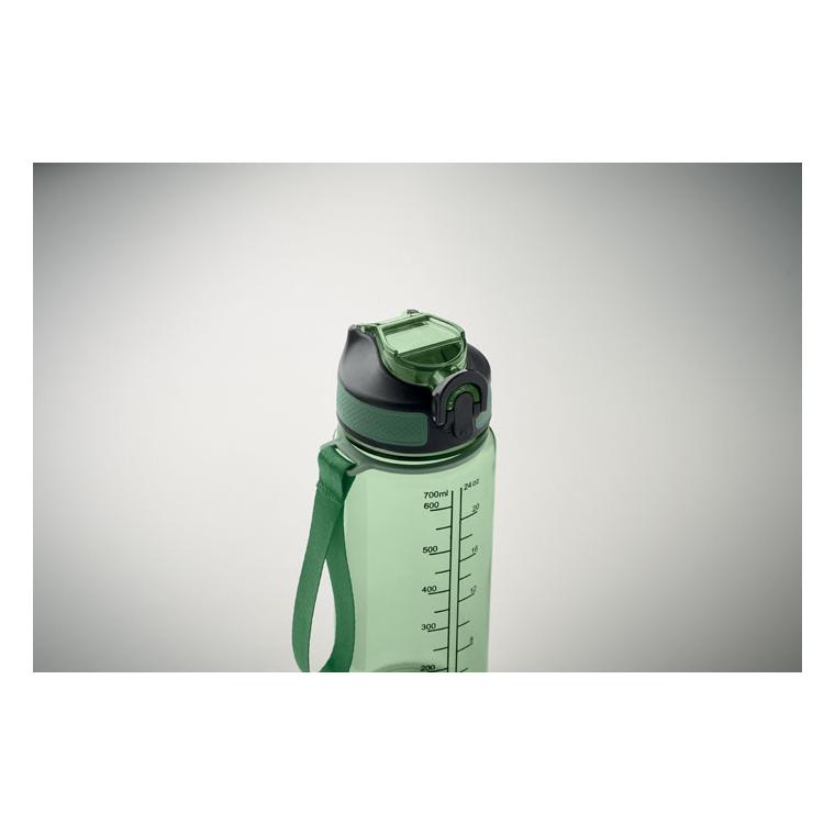 Sticlă sport Enkel, 700 ml Verde transparent