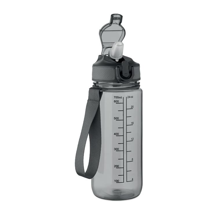 Sticlă sport Enkel, 700 ml Gri transparent