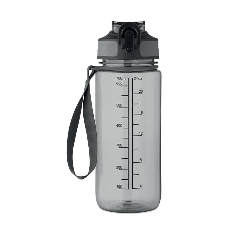 Sticlă sport Enkel, 700 ml Gri transparent