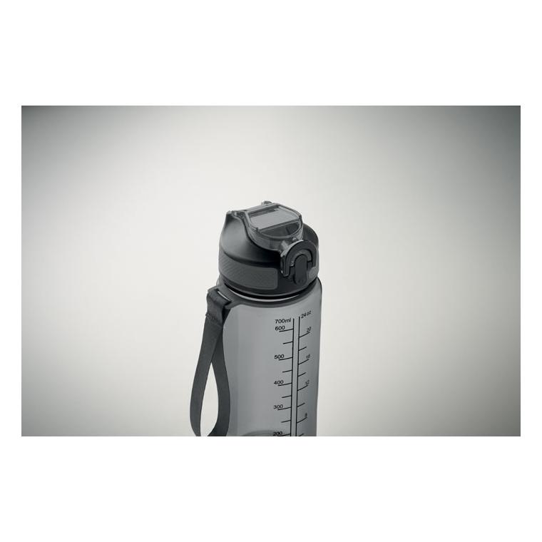 Sticlă sport Enkel, 700 ml Gri transparent