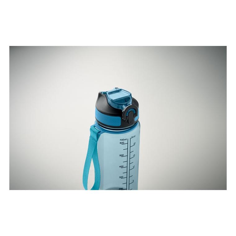 Sticlă sport Enkel, 700 ml Albastru deschis transparent