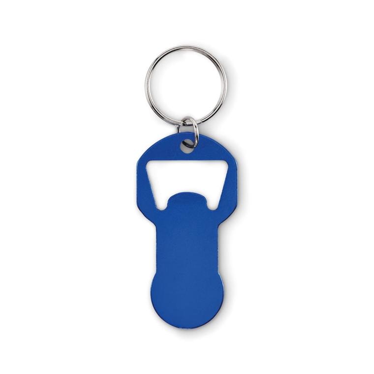 Breloc din aluminiu reciclat Clave Albastru