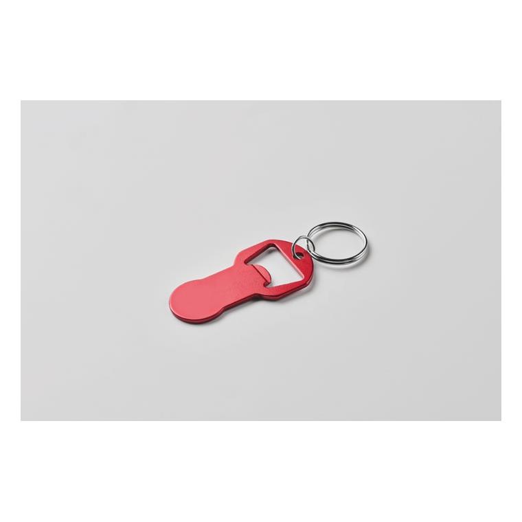 Breloc din aluminiu reciclat Clave Roșu