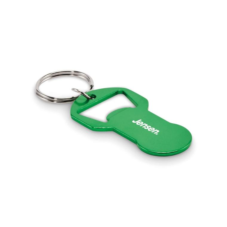 Breloc din aluminiu reciclat Clave Verde