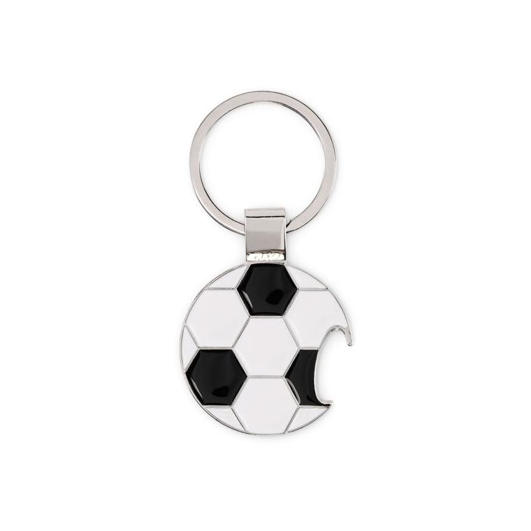 Breloc fotbal cu desfăcător Open Goal Alb/negru