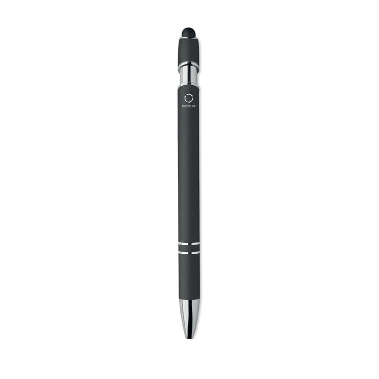 Pix stylus din aluminiu reciclat Siparo Negru