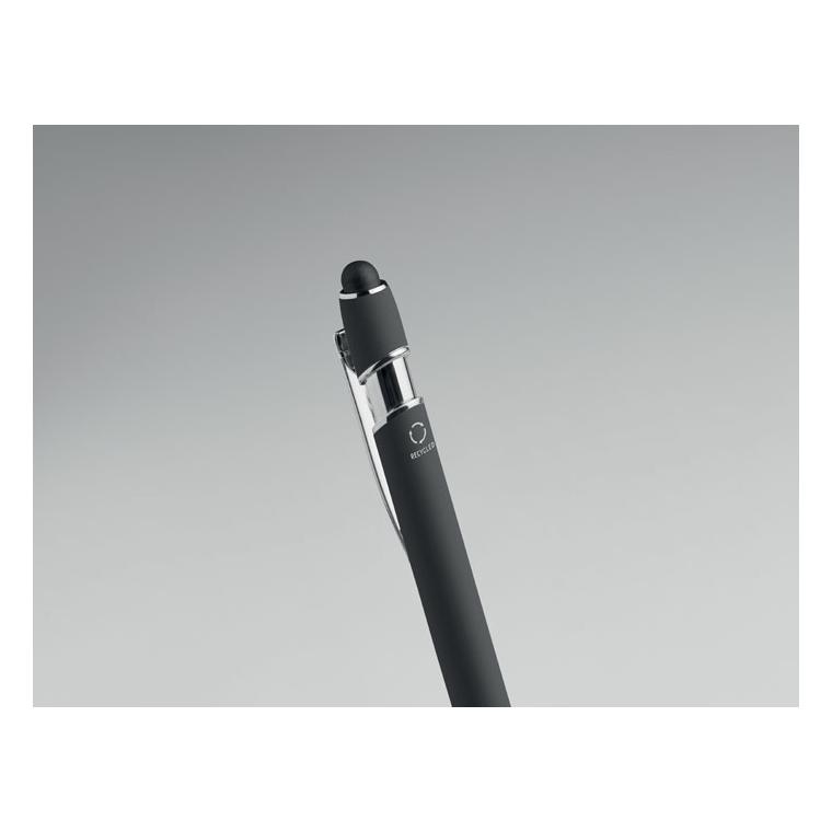 Pix stylus din aluminiu reciclat Siparo Negru