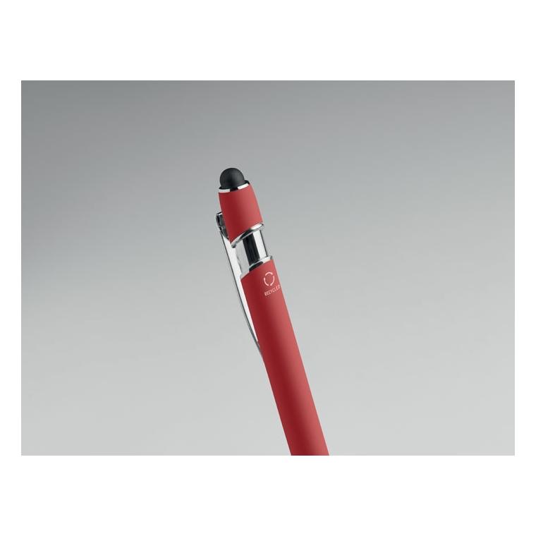 Pix stylus din aluminiu reciclat Siparo Roșu