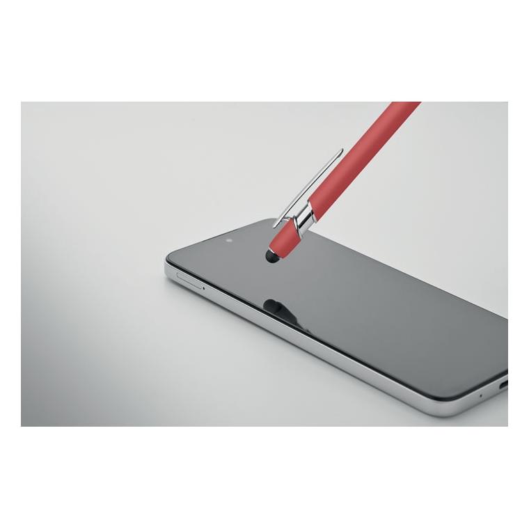 Pix stylus din aluminiu reciclat Siparo Roșu