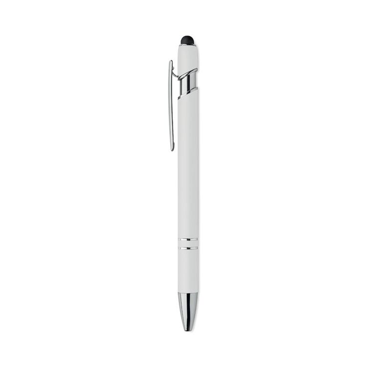 Pix stylus din aluminiu reciclat Siparo Alb