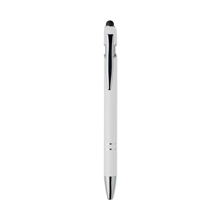 Pix stylus din aluminiu reciclat Siparo Alb