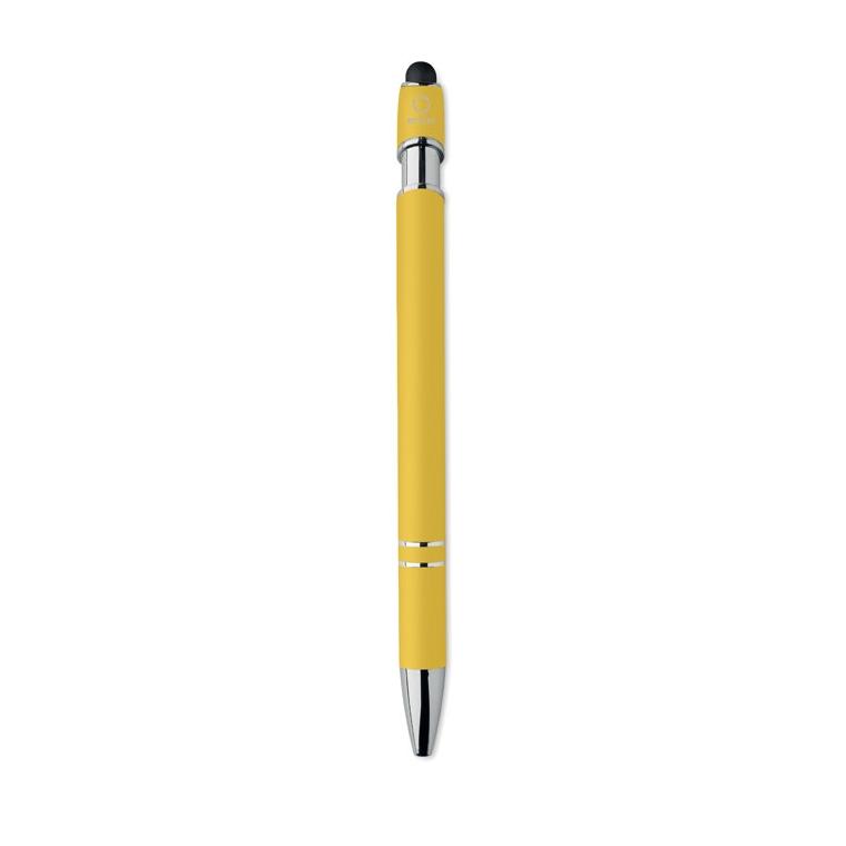 Pix stylus din aluminiu reciclat Siparo Galben