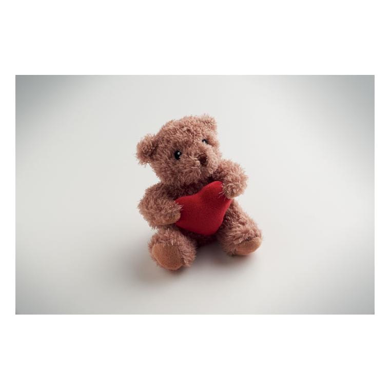 Ursuleț de pluș cu inimă Cuddle Roșu