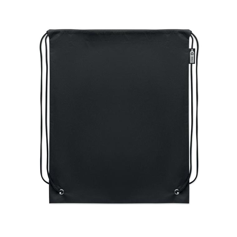 Sac cu șnur din RPET nețesut Daffy RPET Negru