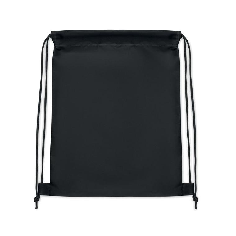 Rucsac cu șnur pentru copii din RPET 190T Shoop Kids Negru