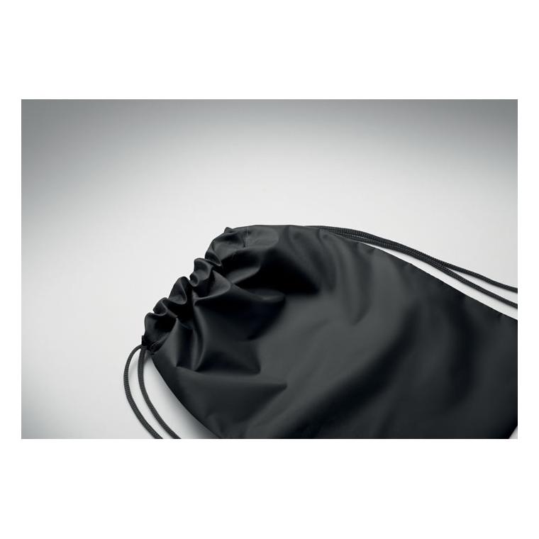 Rucsac cu șnur pentru copii din RPET 190T Shoop Kids Negru