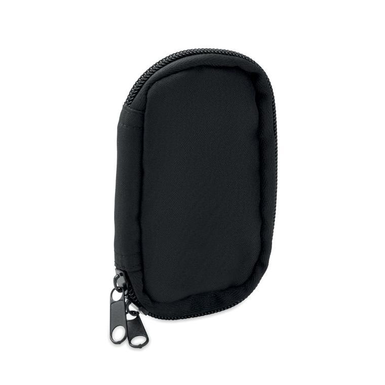 Husă pentru chei din RPET 300D Rover Negru