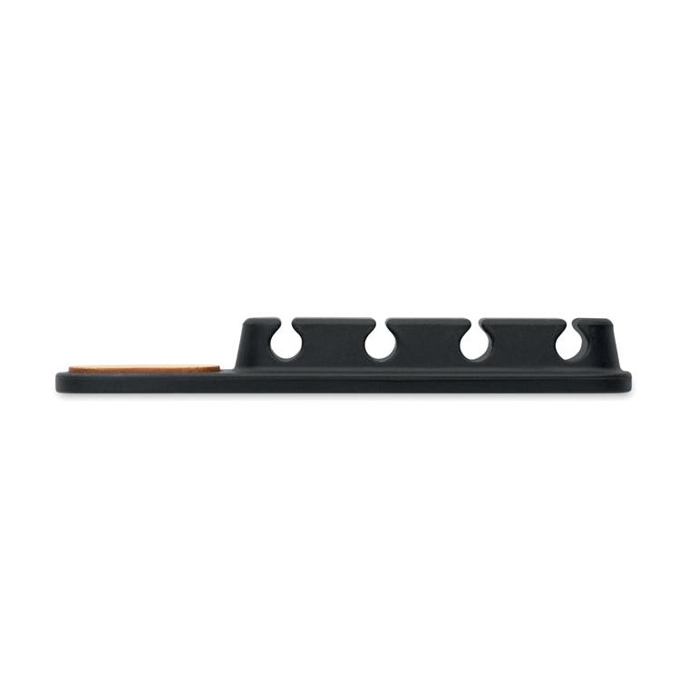 Organizator pentru cabluri din silicon Order Negru