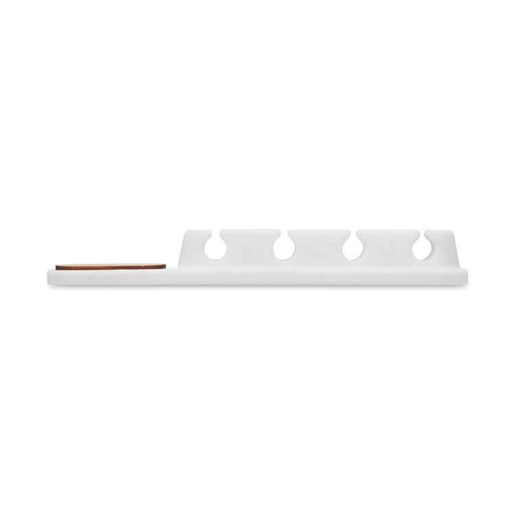 Organizator pentru cabluri din silicon Order Alb