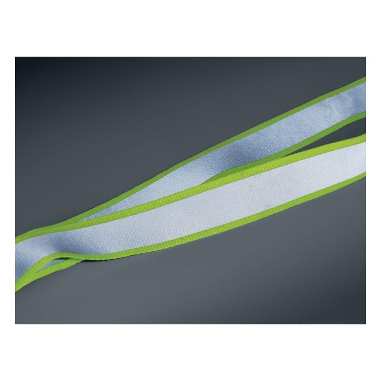 Lanyard din RPET reflectorizant Tosee Galben neon