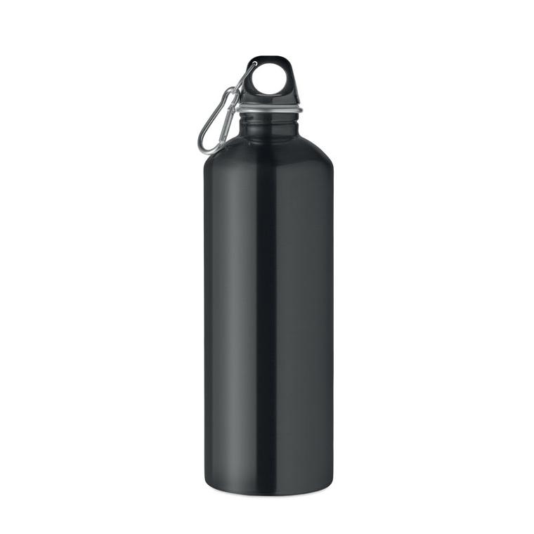 Sticlă cu perete simplu Re-One Moss, 1000 ml Negru