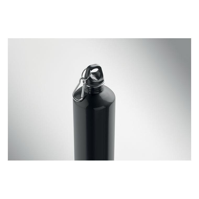 Sticlă cu perete simplu Re-One Moss, 1000 ml Negru