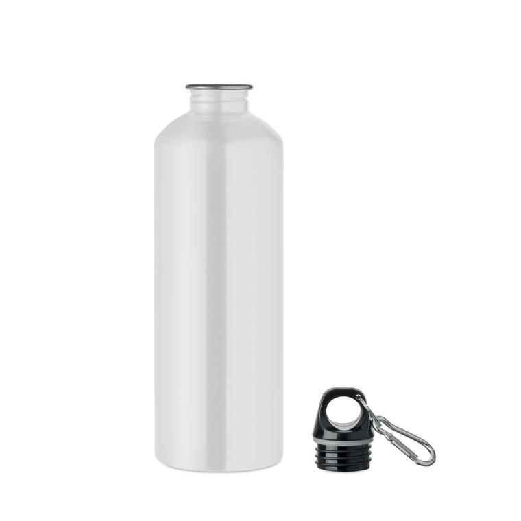 Sticlă cu perete simplu Re-One Moss, 1000 ml Alb
