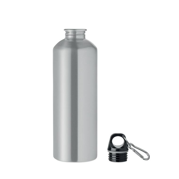 Sticlă cu perete simplu Re-One Moss, 1000 ml Argintiu mat