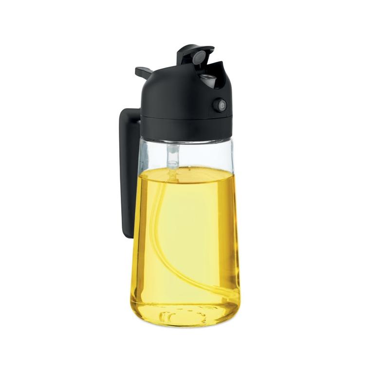 Sticlă pentru ulei cu pulverizator Dip Negru