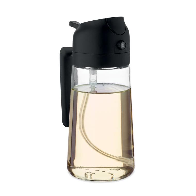 Sticlă pentru ulei cu pulverizator Dip Negru