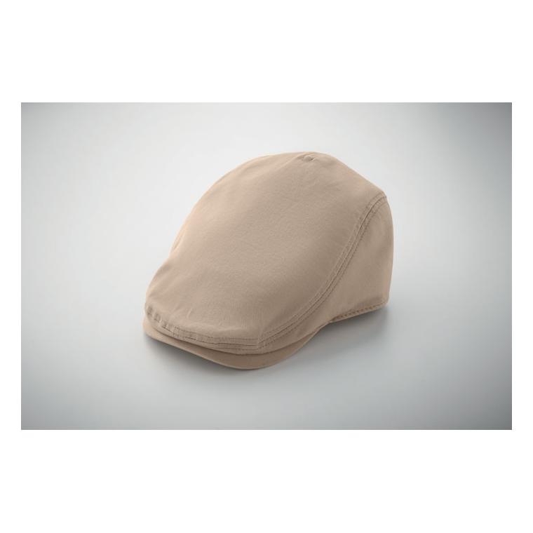 Șapcă plată Newsboy Flat Peak, 235 g/m² Bej