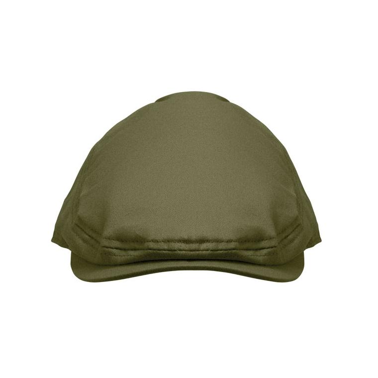 Șapcă plată Newsboy Flat Peak, 235 g/m² Verde militar