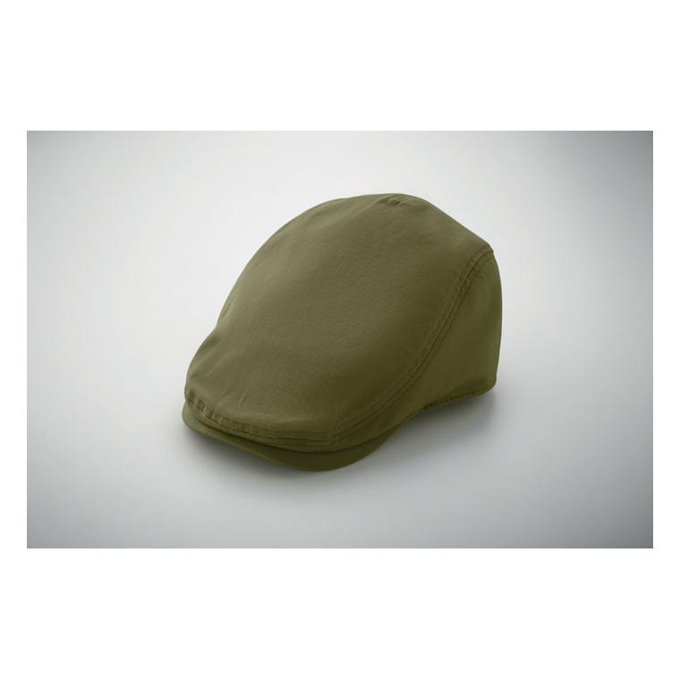 Șapcă plată Newsboy Flat Peak, 235 g/m² Verde militar