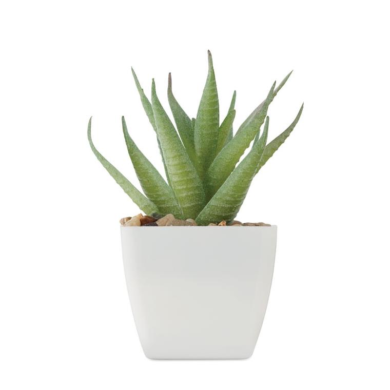Mini plantă artificială Artiloe Alb