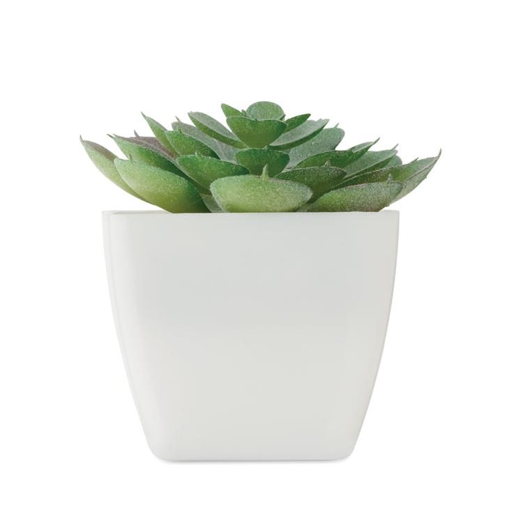 Mini plantă artificială Artieche Alb