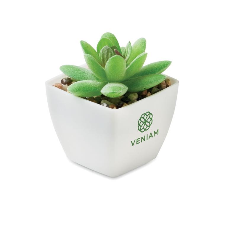 Mini plantă artificială Artigrap Alb