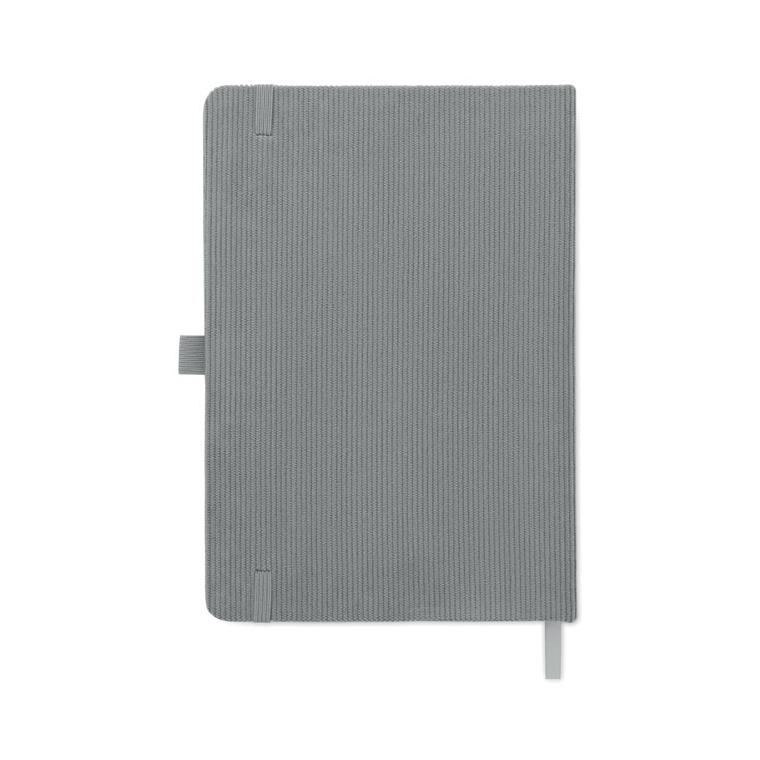 Notebook A5 cu copertă rigidă din RPET Cordi Note Gri