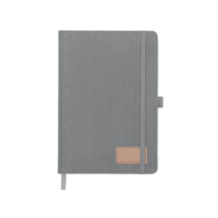 Notebook A5 cu copertă rigidă din RPET Cordi Note Gri