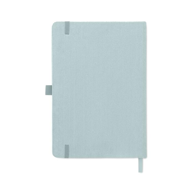 Notebook A5 cu copertă rigidă din RPET Cordi Note Albastru deschis