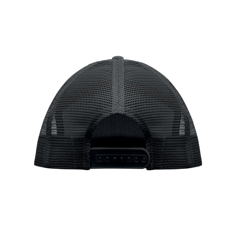 Șapcă cu vizieră plată și 7 panouri Bead Negru